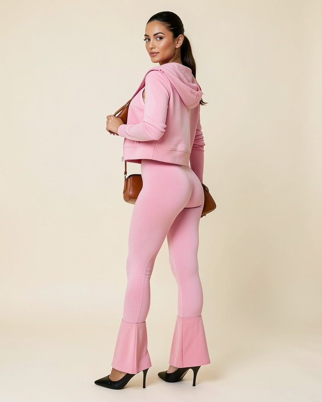 Zip Hoodie 3-Piece Flare Set