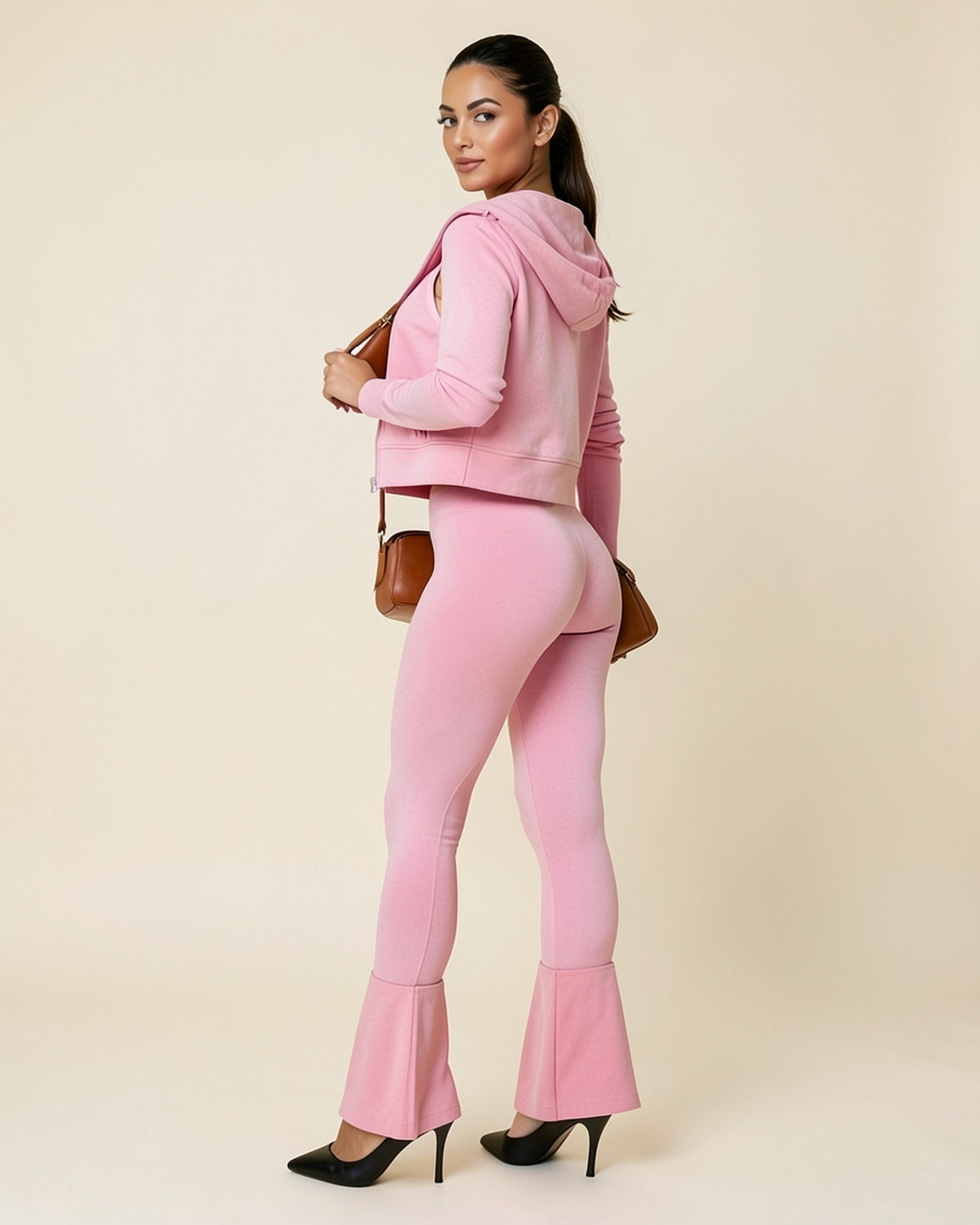 Zip Hoodie 3-Piece Flare Set