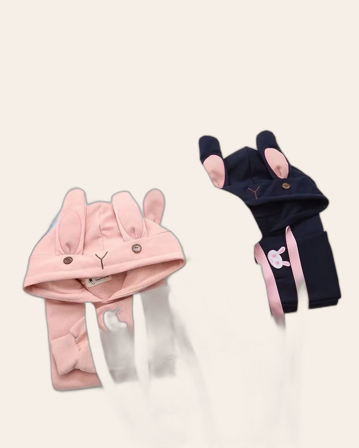 Bunny Ears Embroidered Hoodie