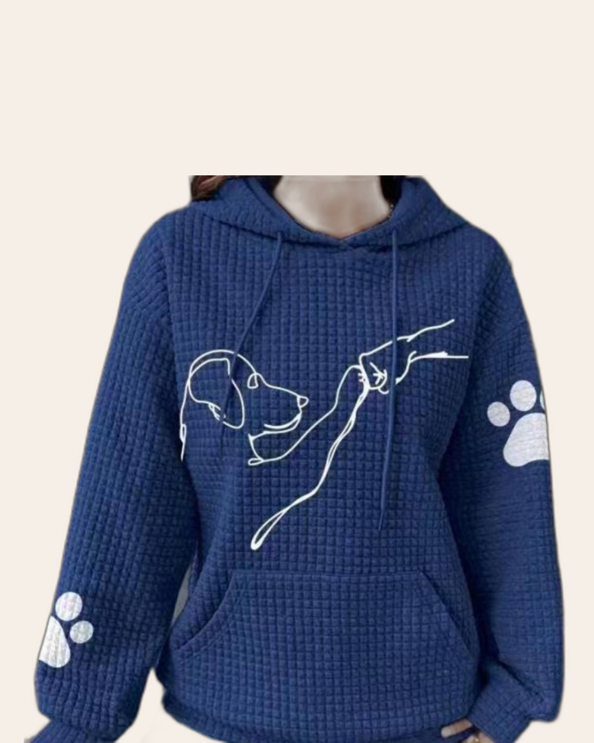 Dog Lover Waffle Hoodie