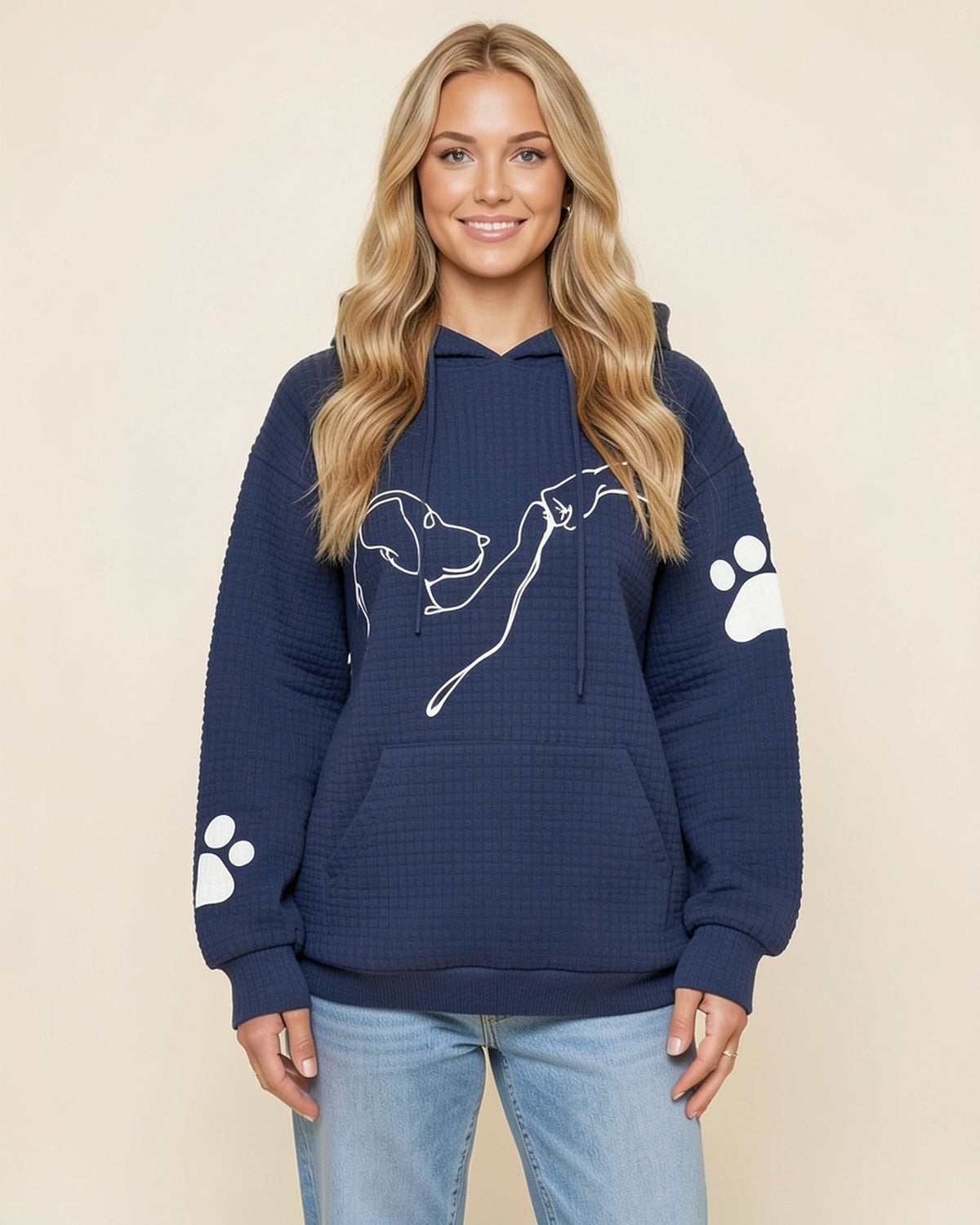 Dog Lover Waffle Hoodie