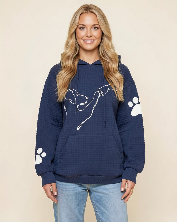 Dog Lover Waffle Hoodie