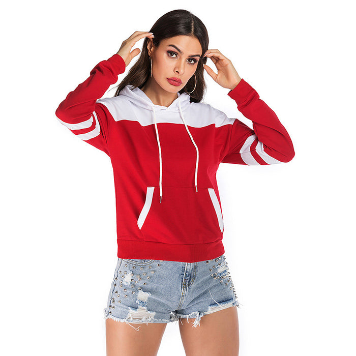 Sporty Stripe Sleeve Hoodie