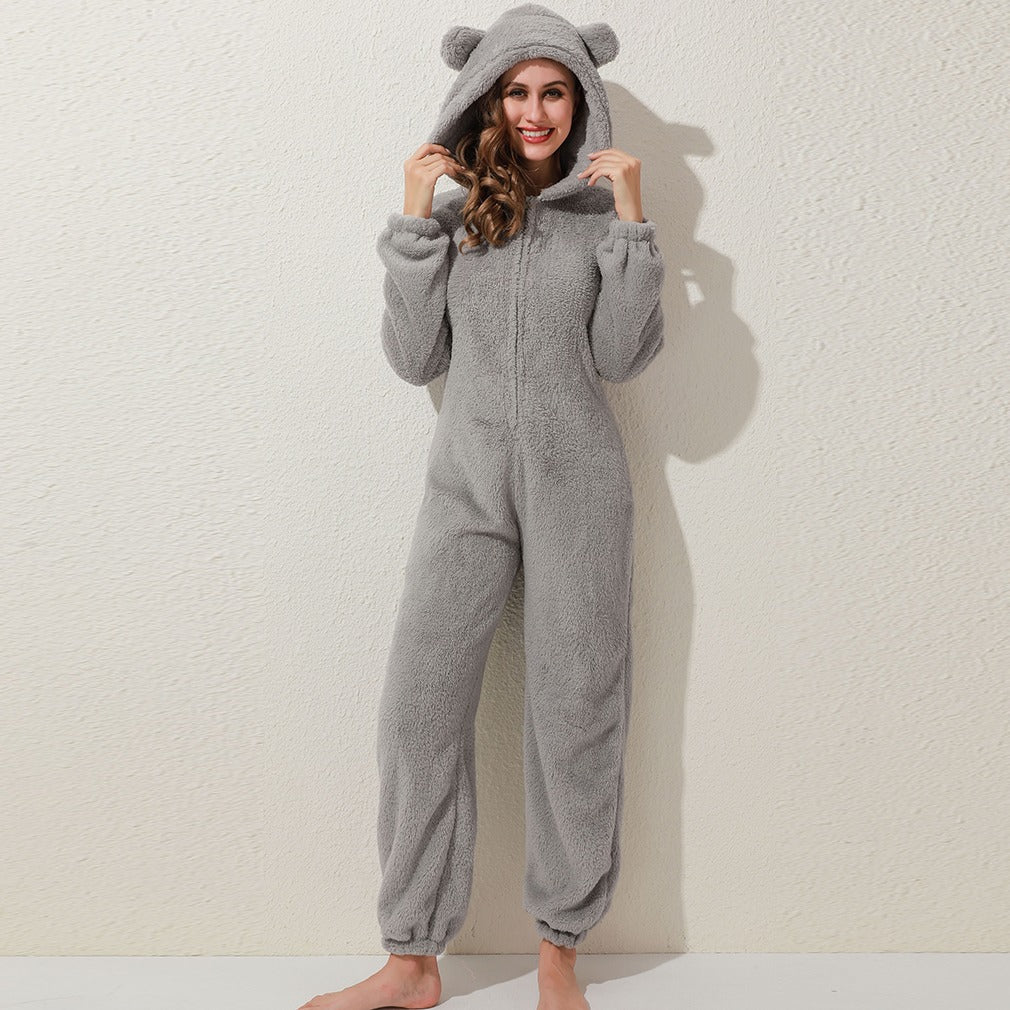 Bear Ears Plush Onesie