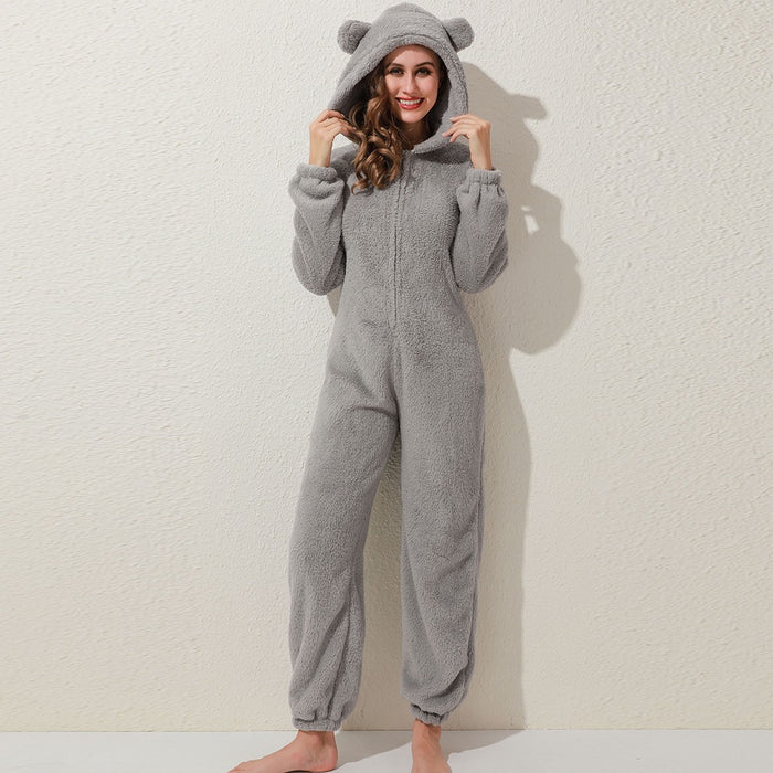 Bear Ears Plush Onesie
