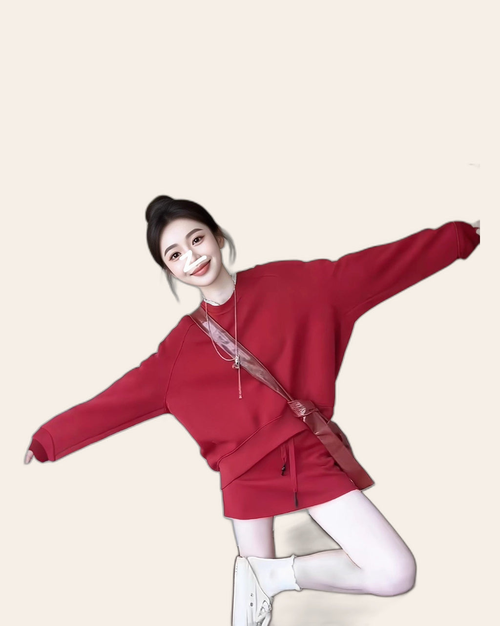 Sweatshirt & Mini Skirt Set
