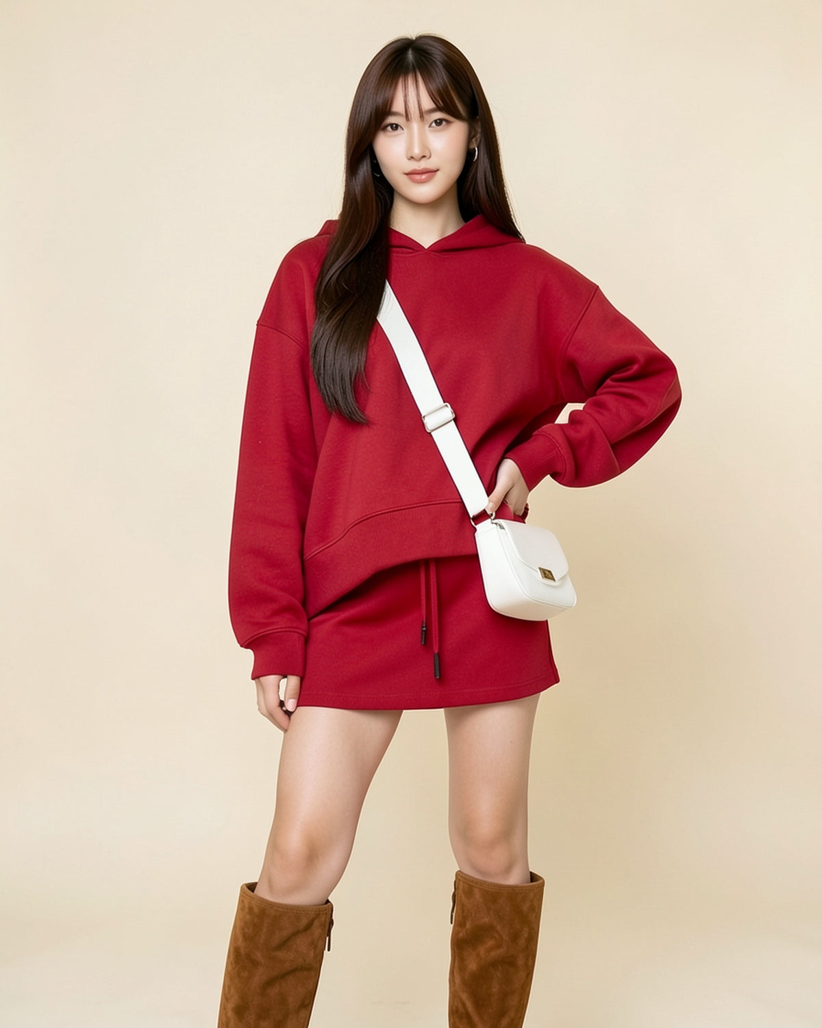Sweatshirt & Mini Skirt Set