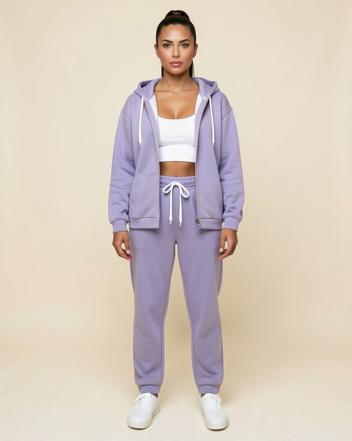 Lavender Hoodie & Jogger Set