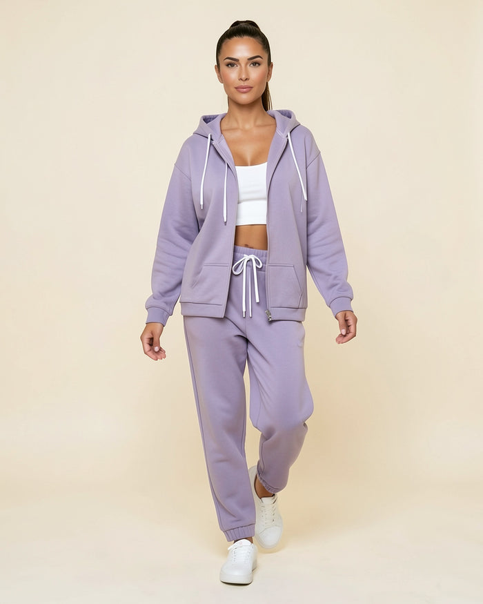 Lavender Hoodie & Jogger Set
