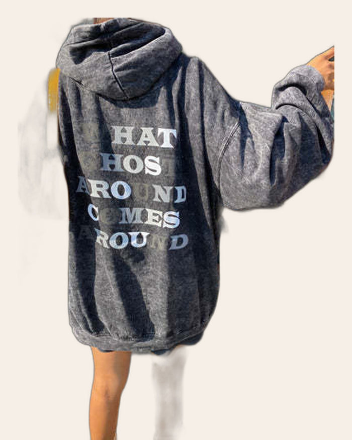 Cute Ghosts Acid Wash Hoodie