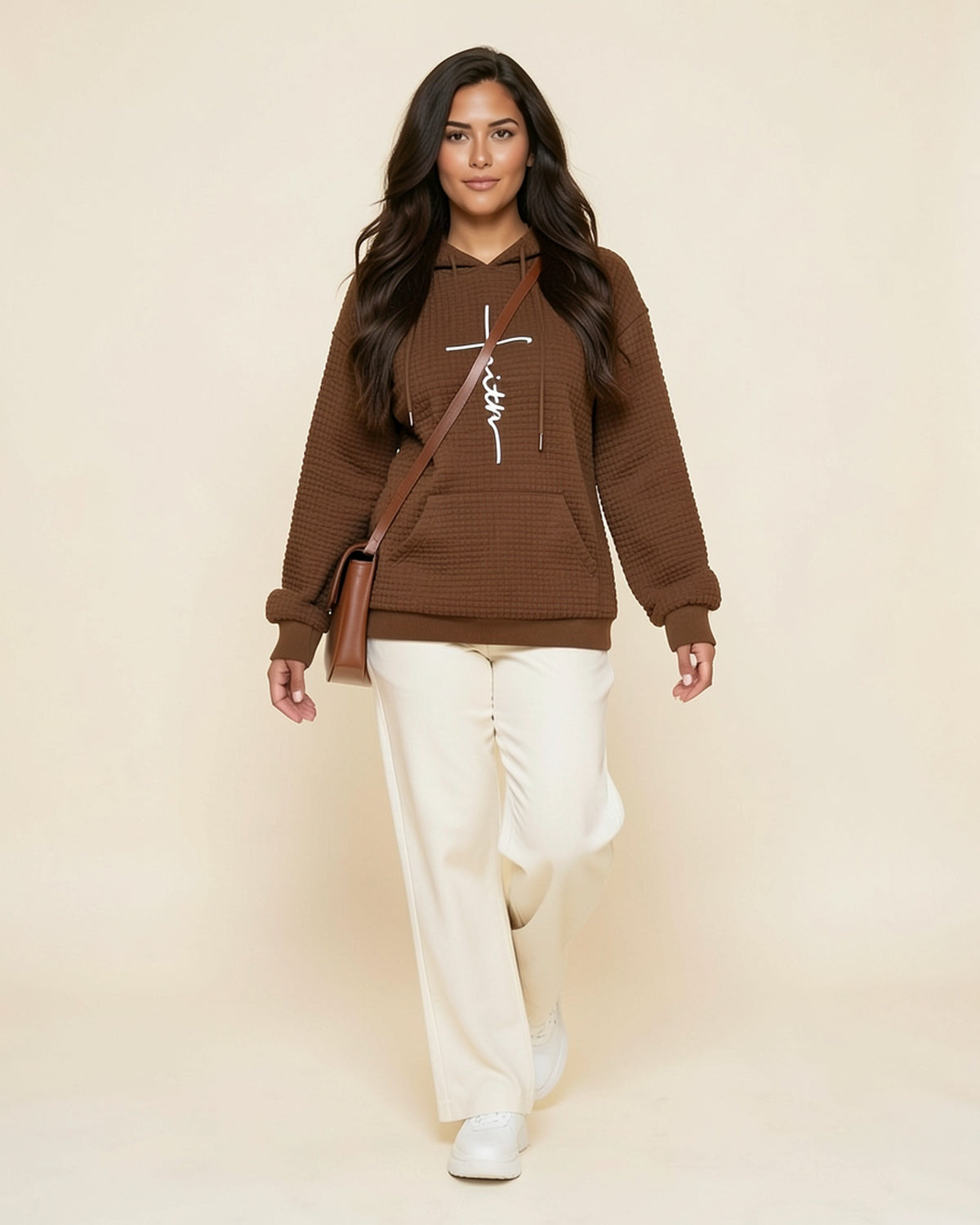 Faith Cross Waffle Hoodie