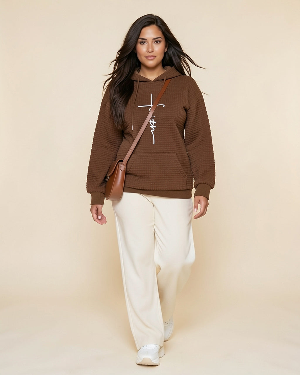 Faith Cross Waffle Hoodie