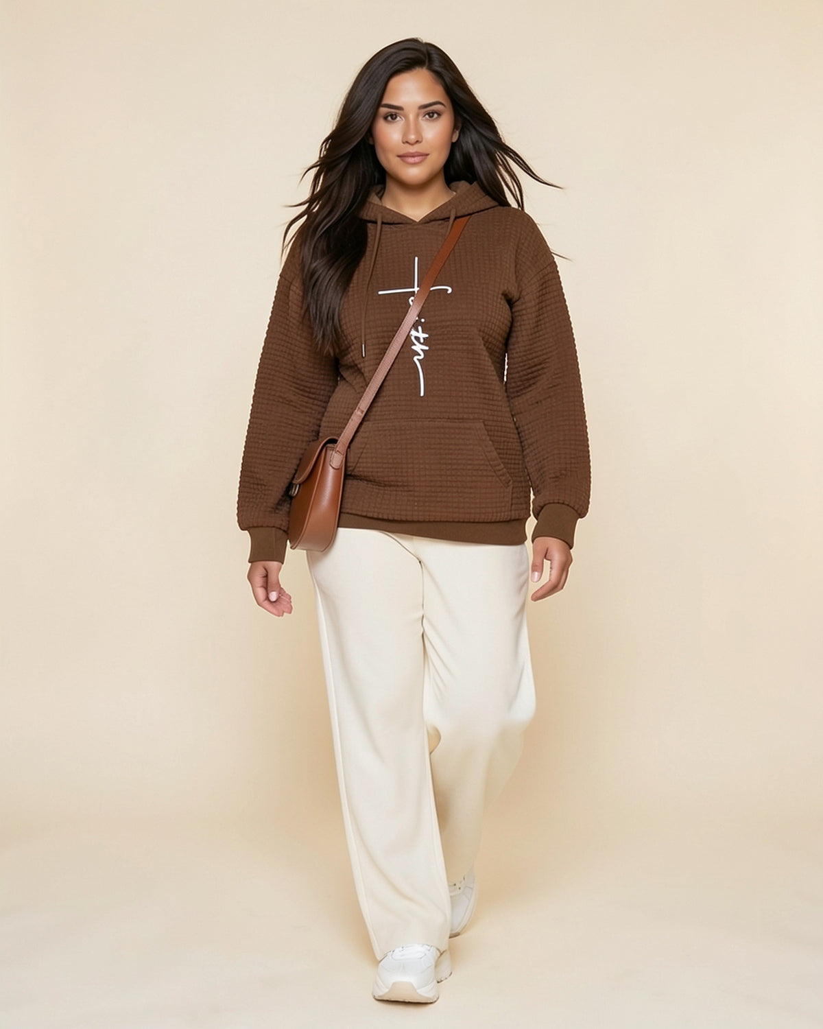 Faith Cross Waffle Hoodie