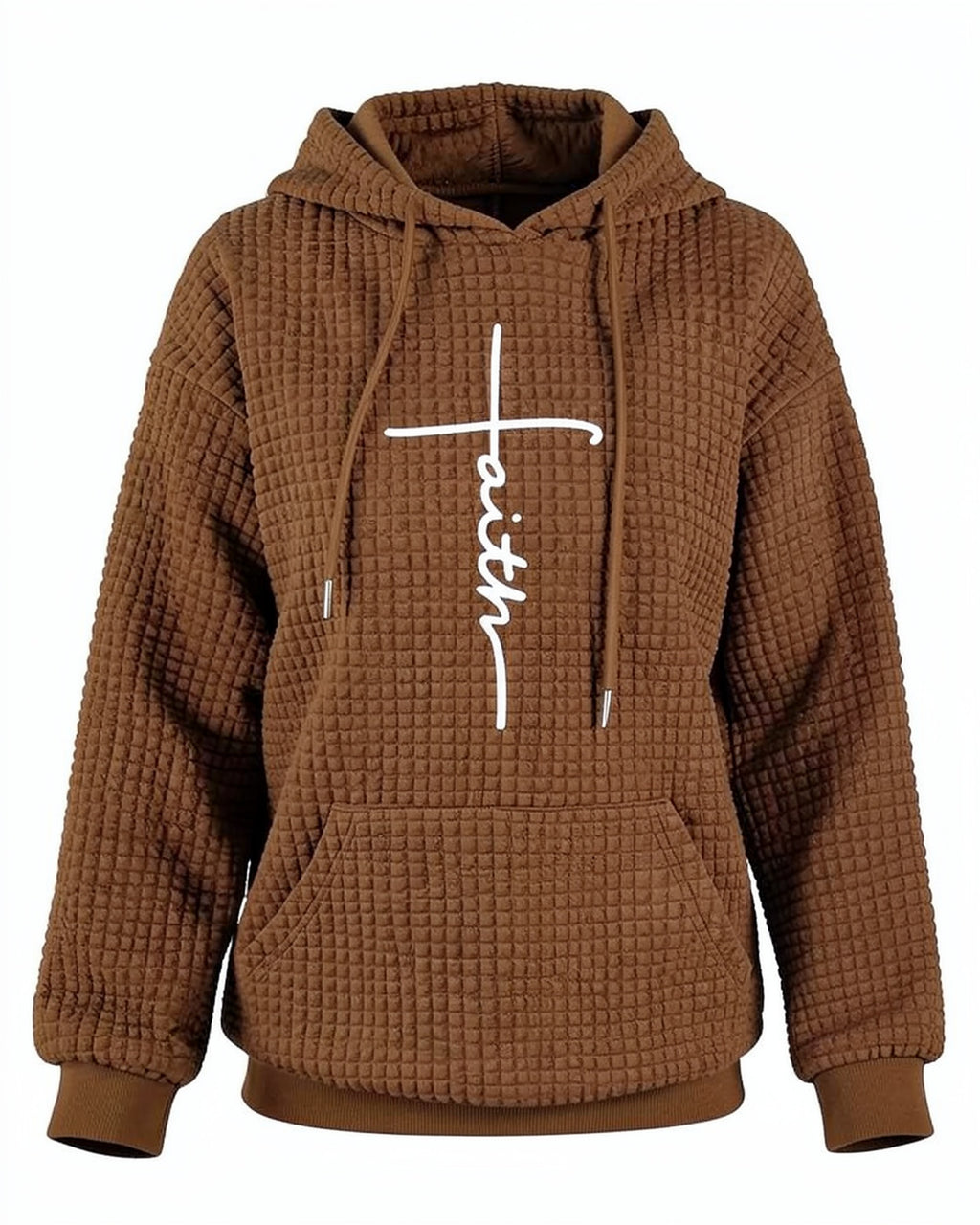 Faith Cross Waffle Hoodie