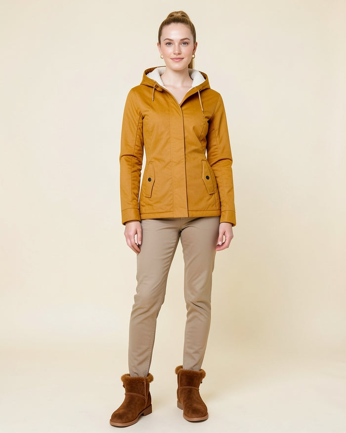 Sherpa-Lined Hooded Jacket
