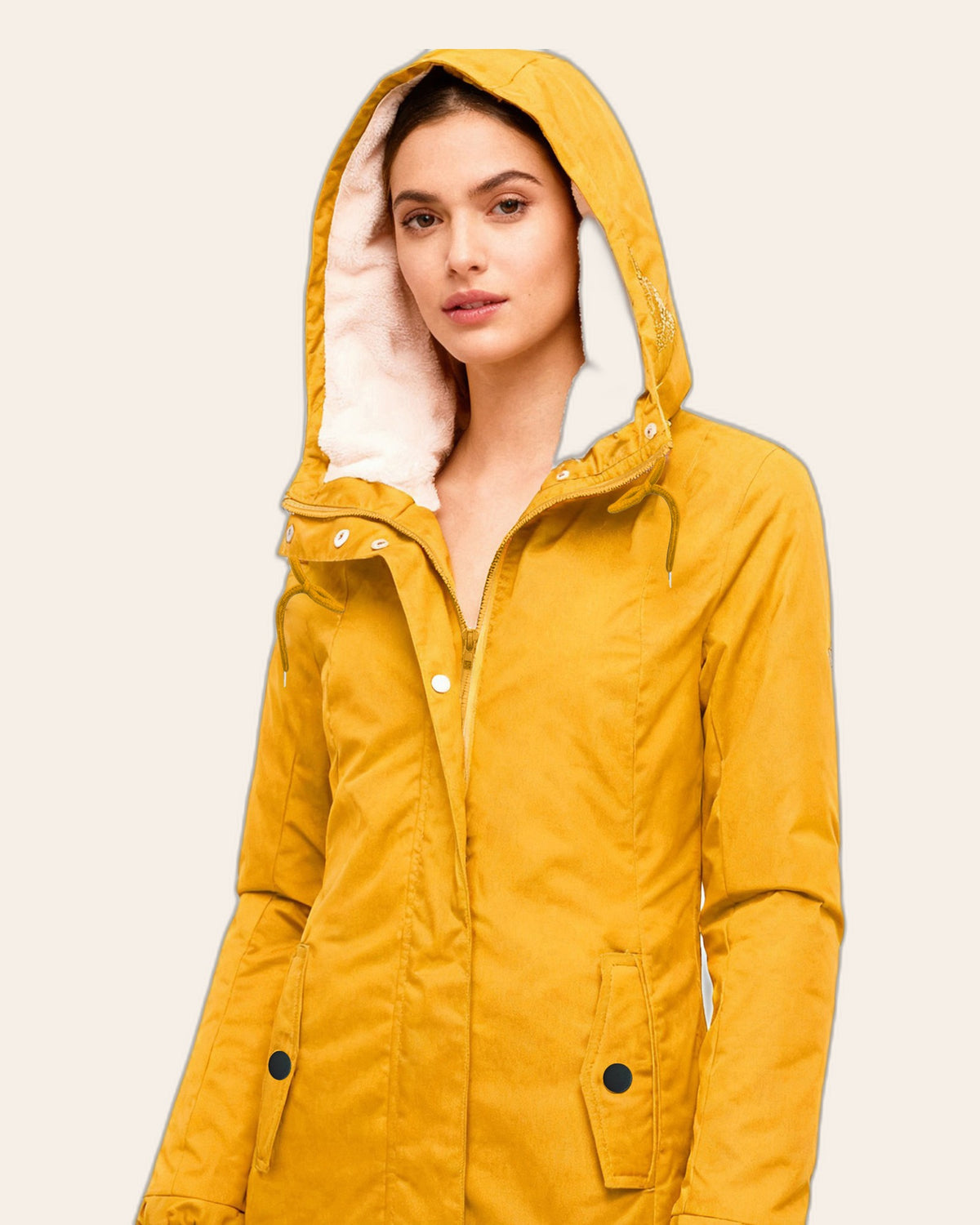 Sherpa-Lined Hooded Jacket