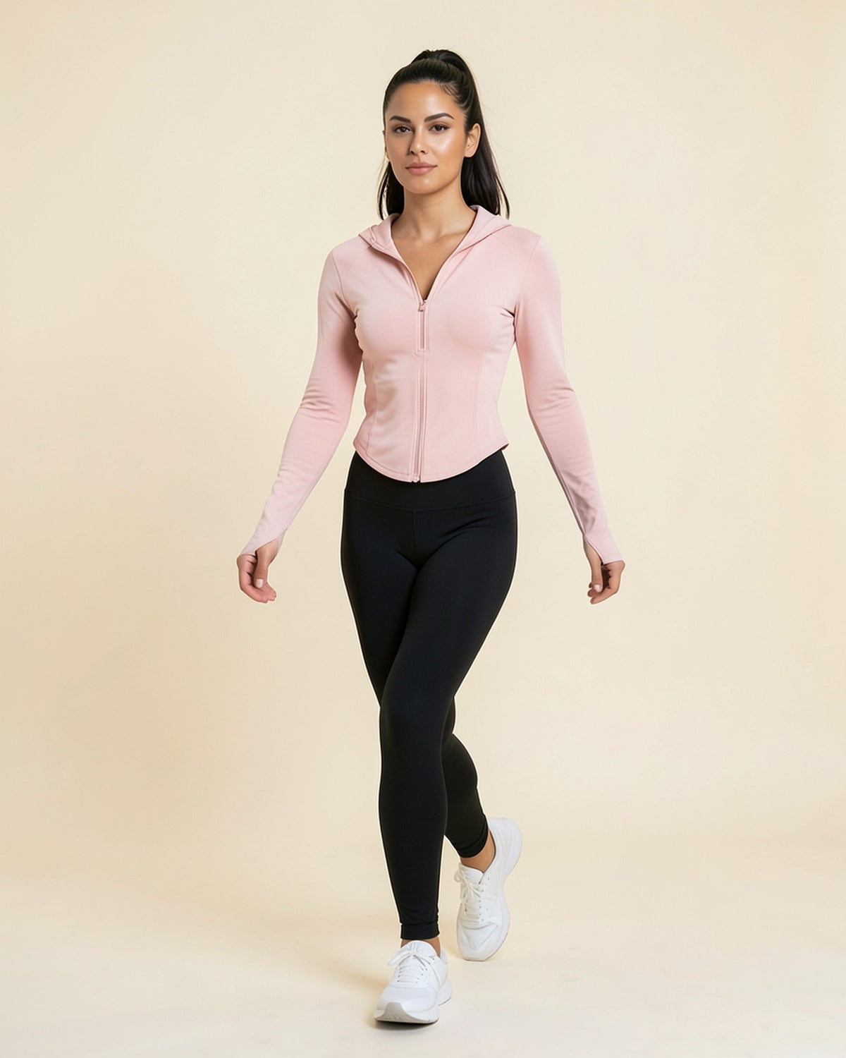 Half-Zip Athletic Hooded Top