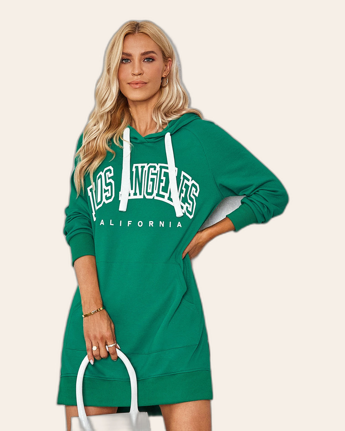Varsity Monogram Hoodie Dress