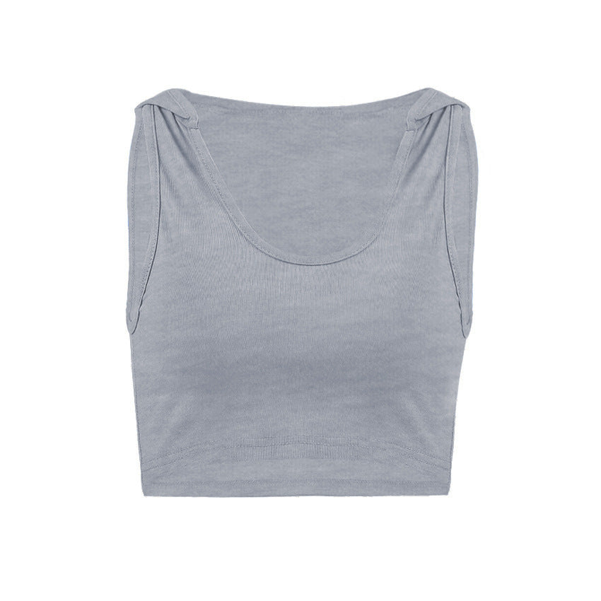 Hooded Yoga Crop Top