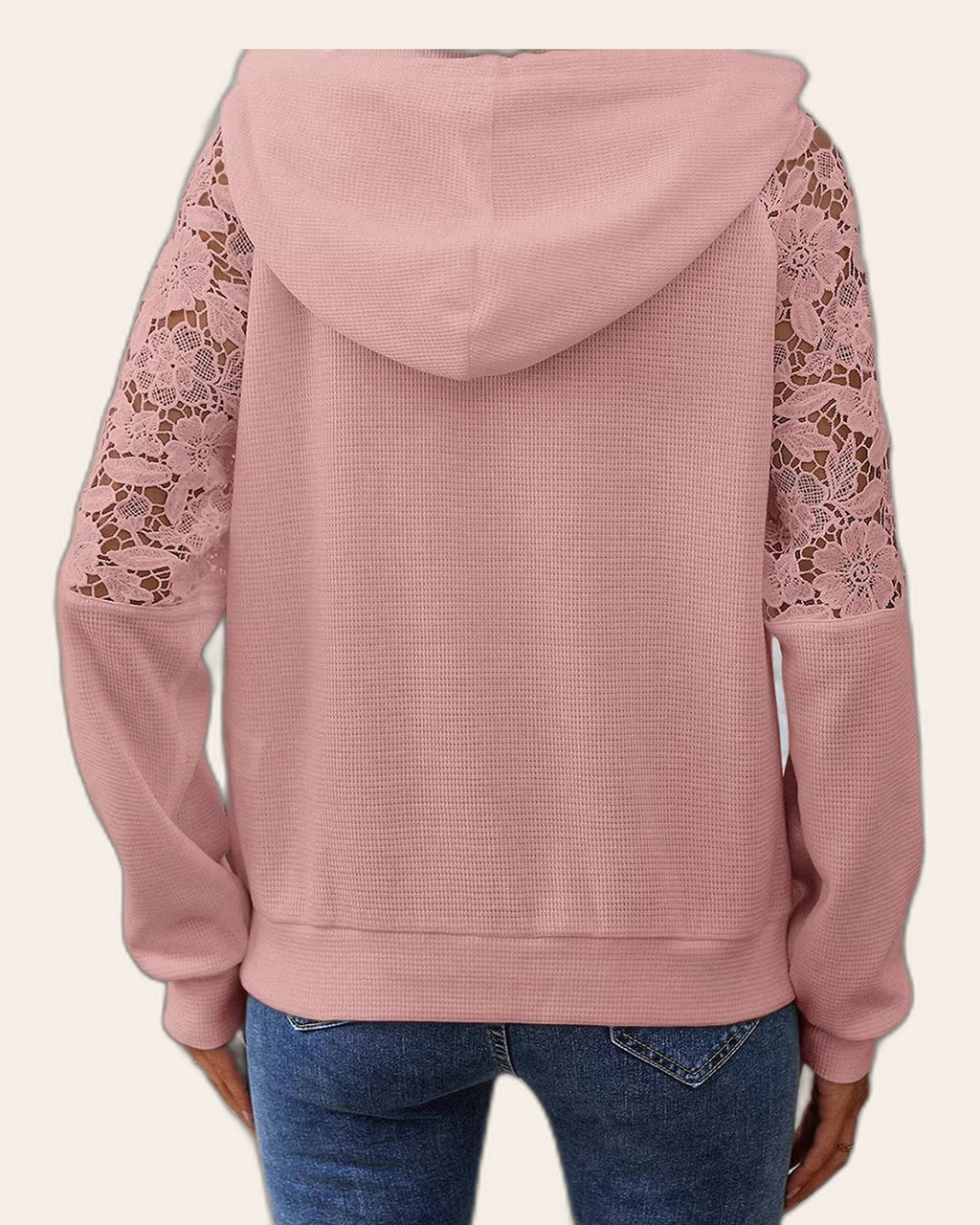 Lace Sleeve Hoodie