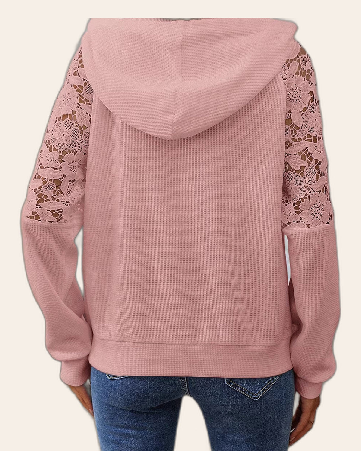 Lace Sleeve Hoodie