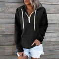 Waffle Half-Zip Hoodie