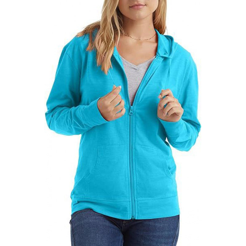 Slim Zip-Up Hoodie Jacket