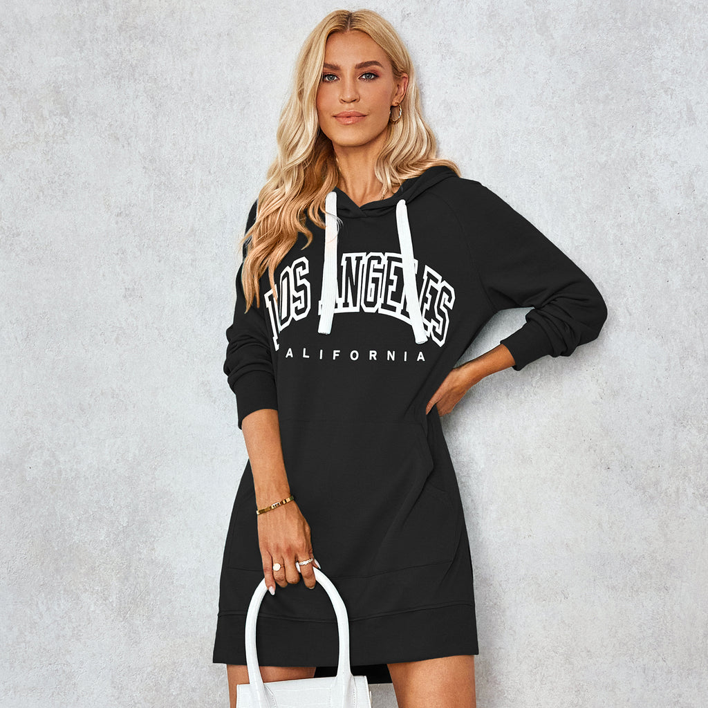Varsity Monogram Hoodie Dress