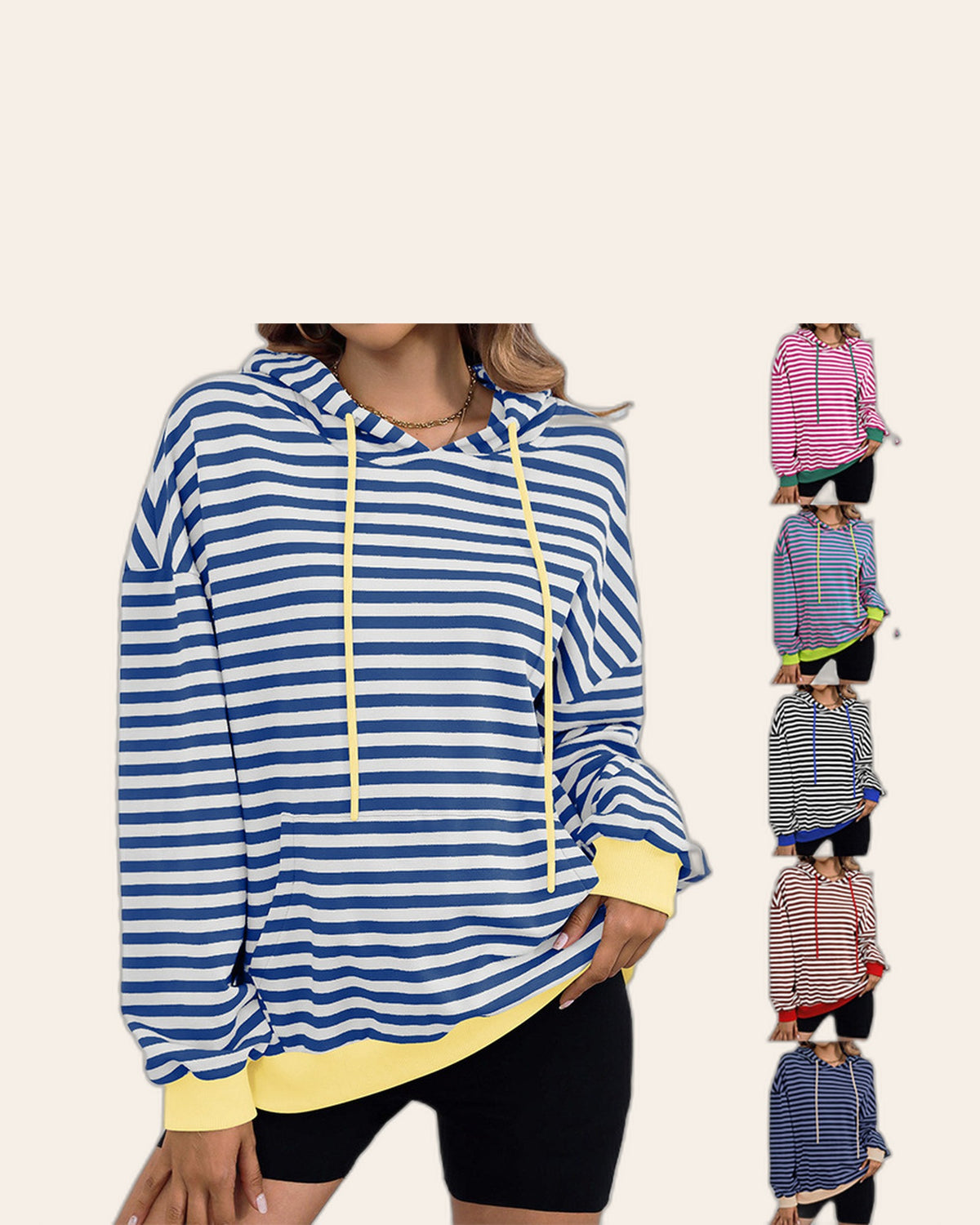 Nautical Stripe Hoodie
