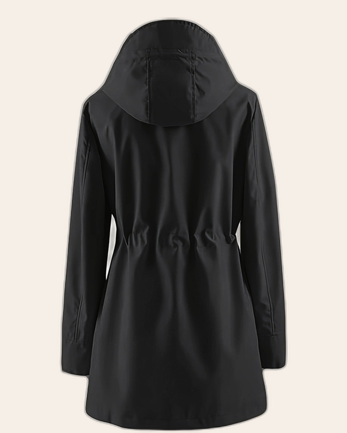 Plaid-Lined Windbreaker Coat