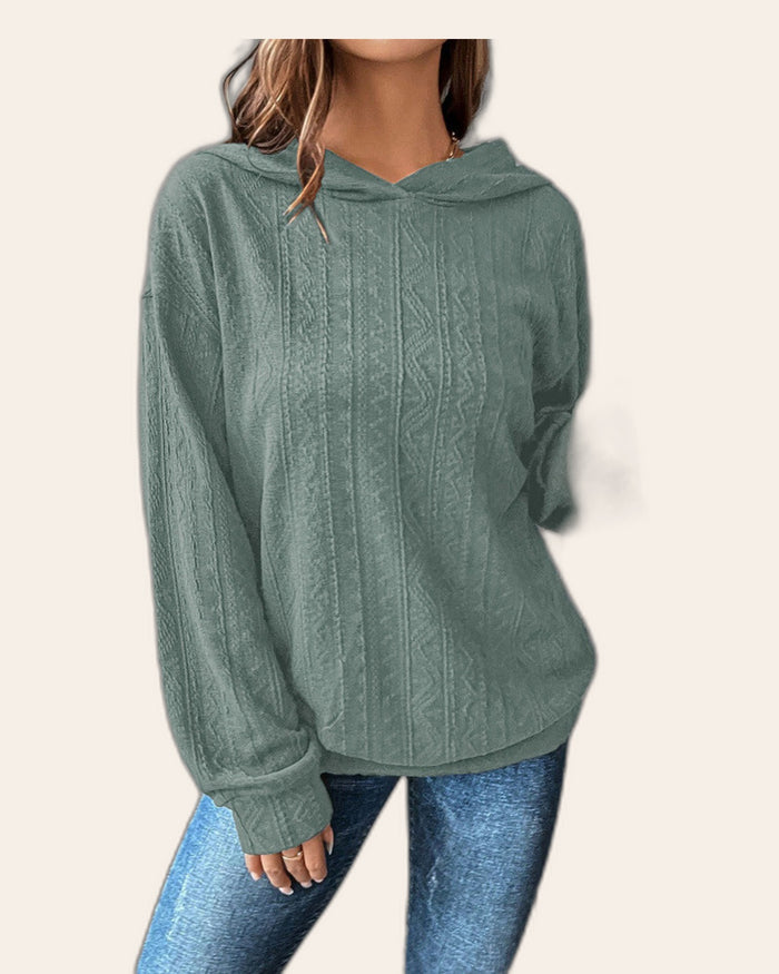 Sage Knit Hoodie Sweater