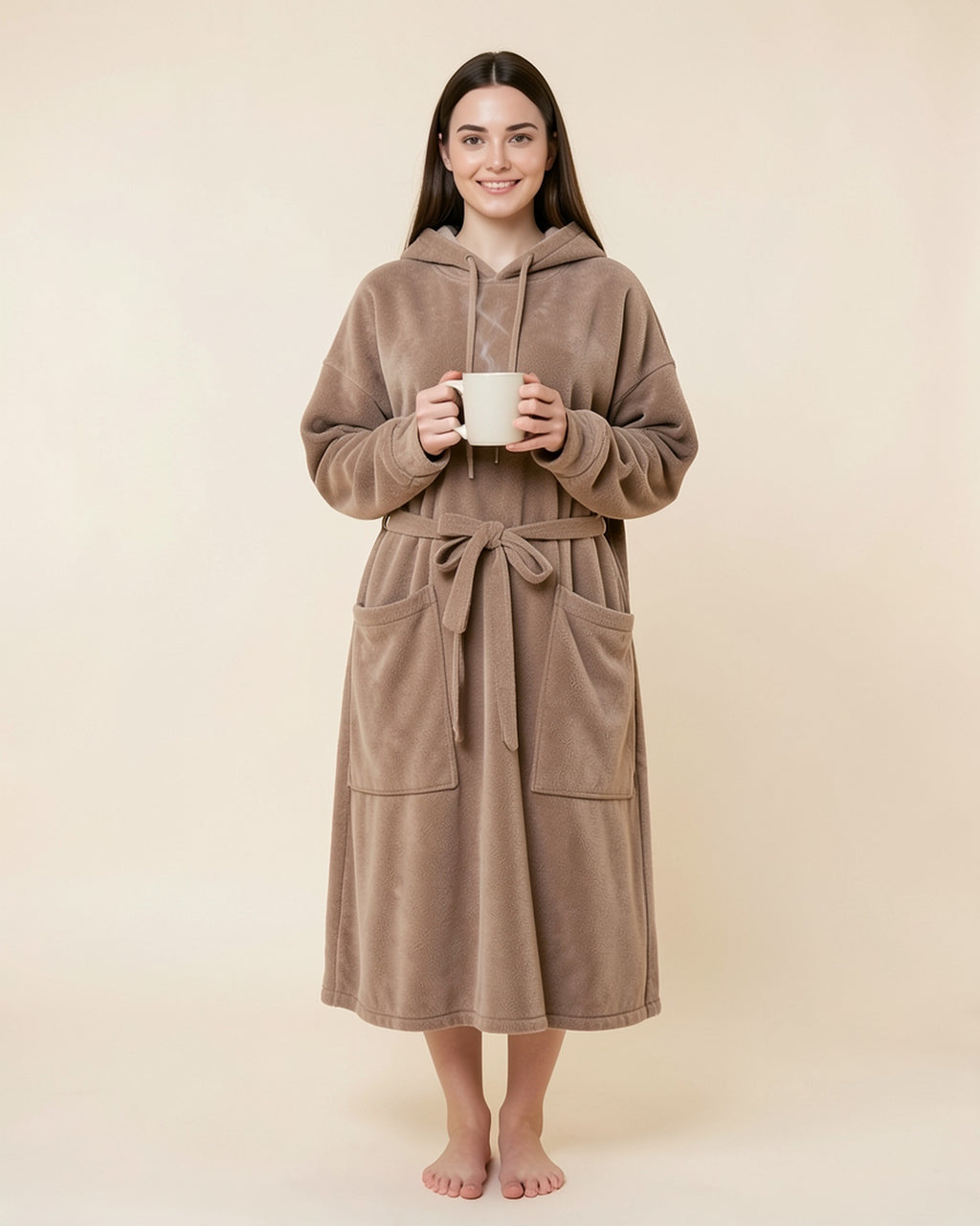 Flannel Blanket Robe Hoodie
