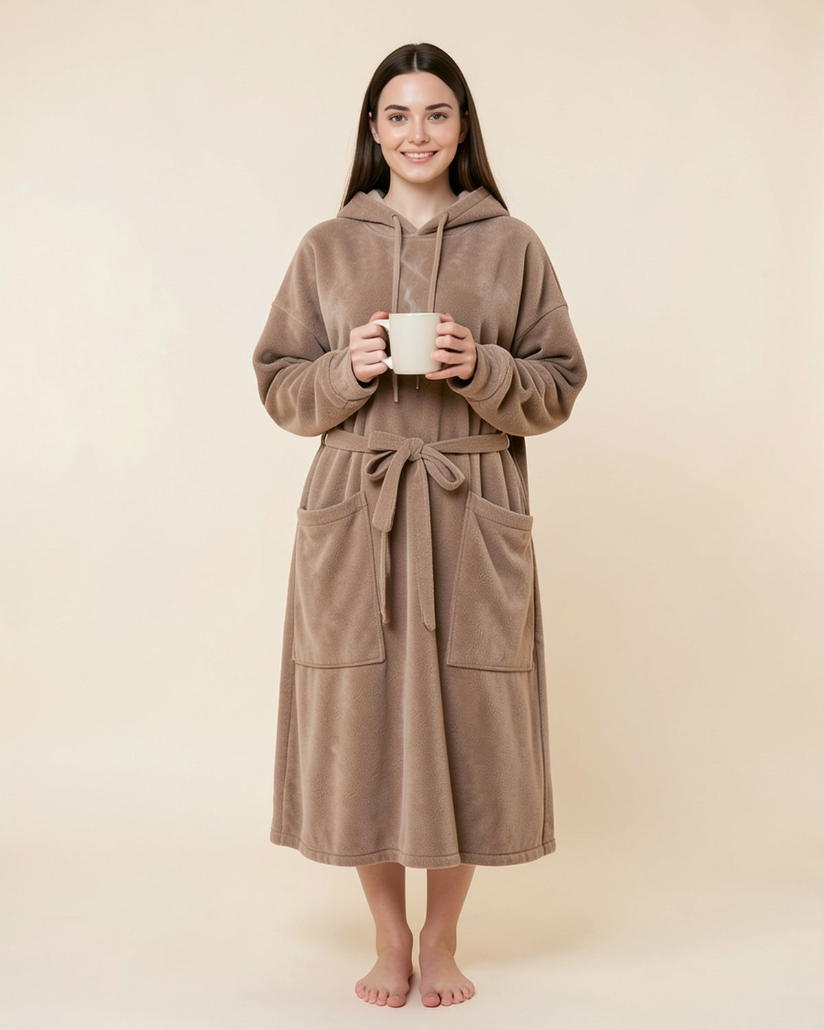 Flannel Blanket Robe Hoodie