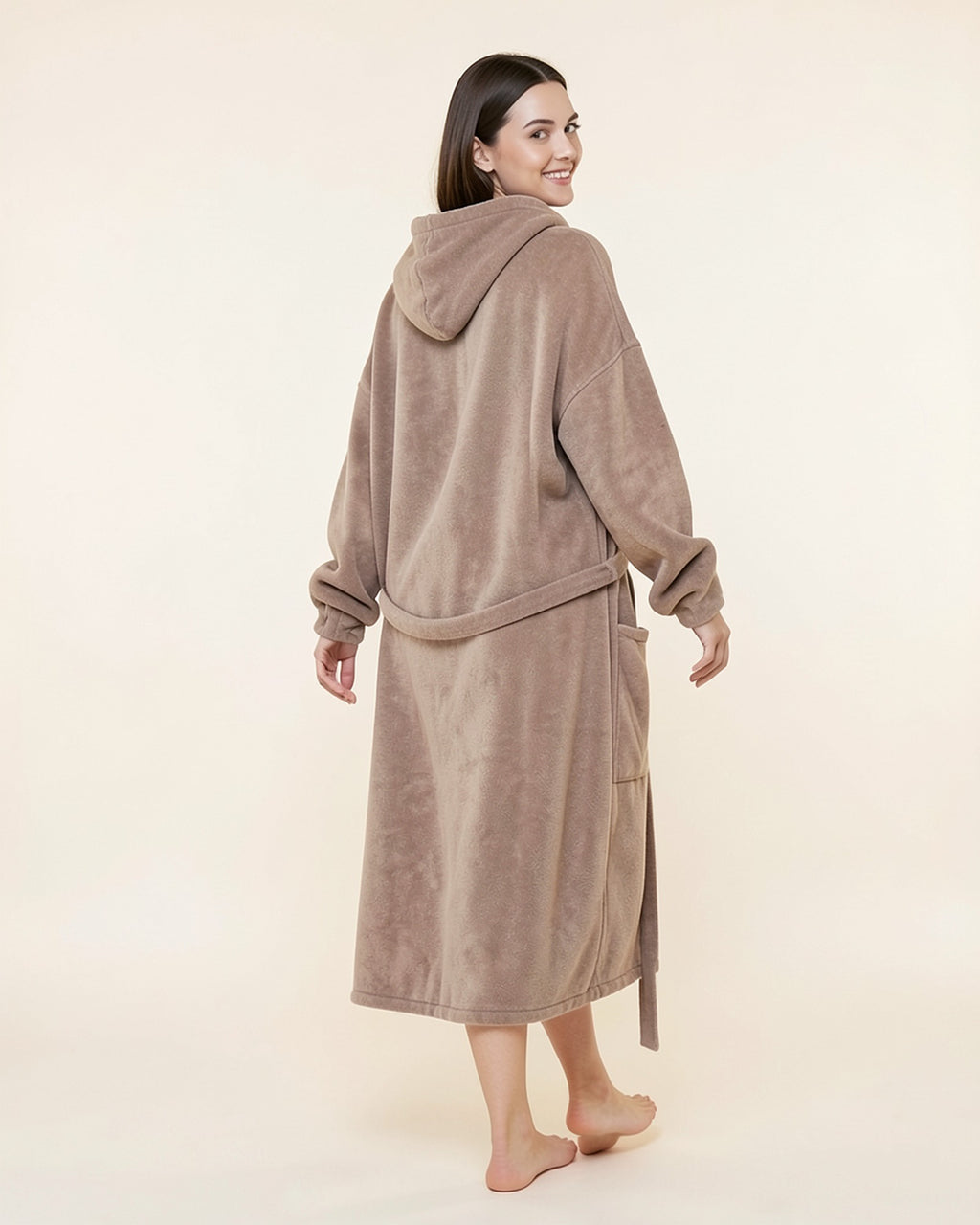 Flannel Blanket Robe Hoodie