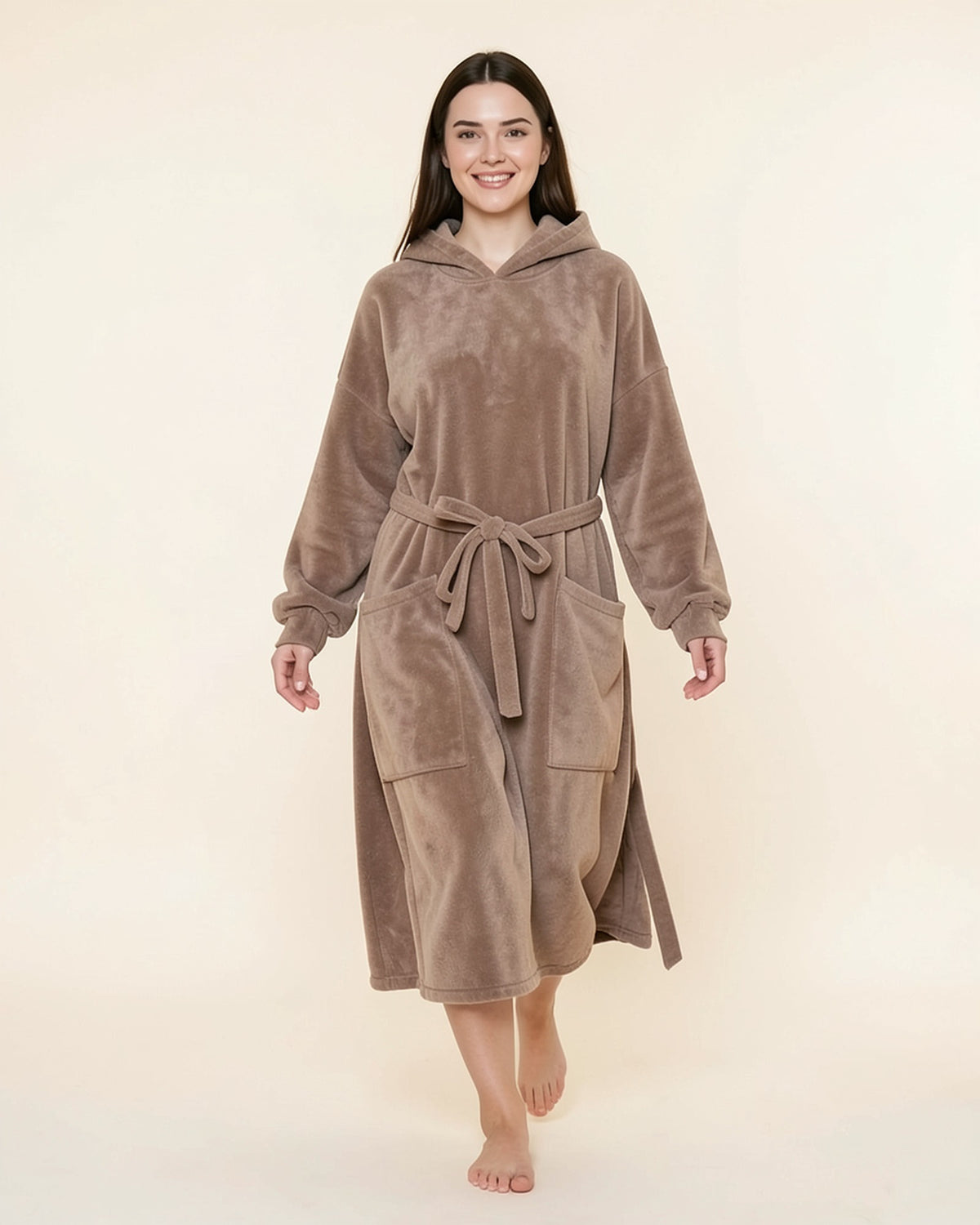 Flannel Blanket Robe Hoodie