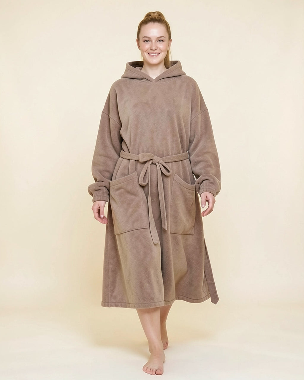 Flannel Blanket Robe Hoodie