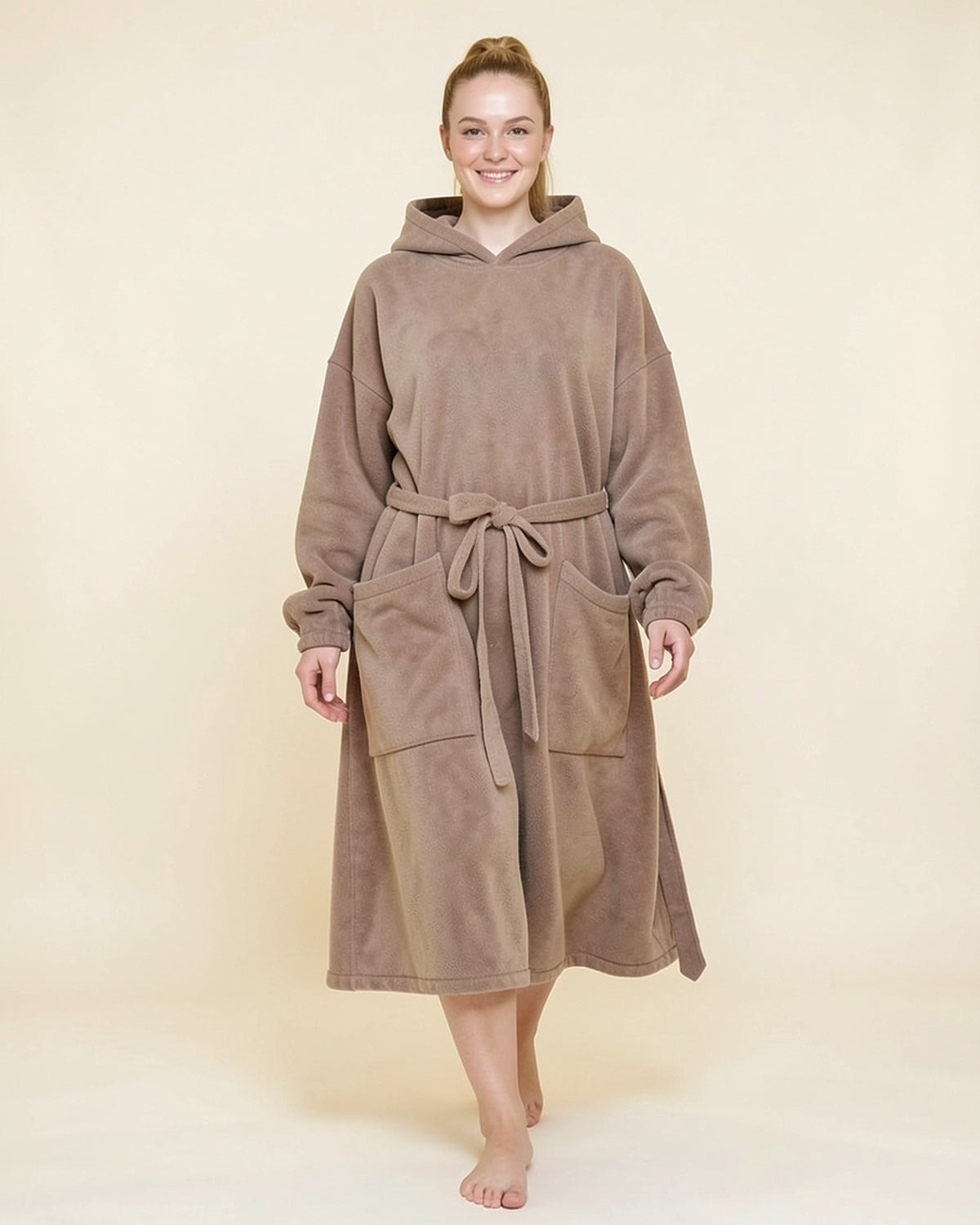 Flannel Blanket Robe Hoodie