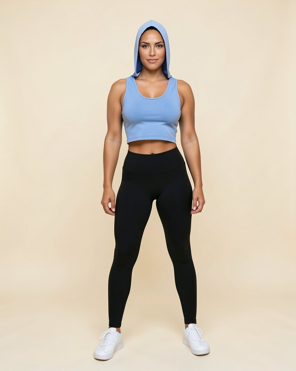 Hooded Yoga Crop Top