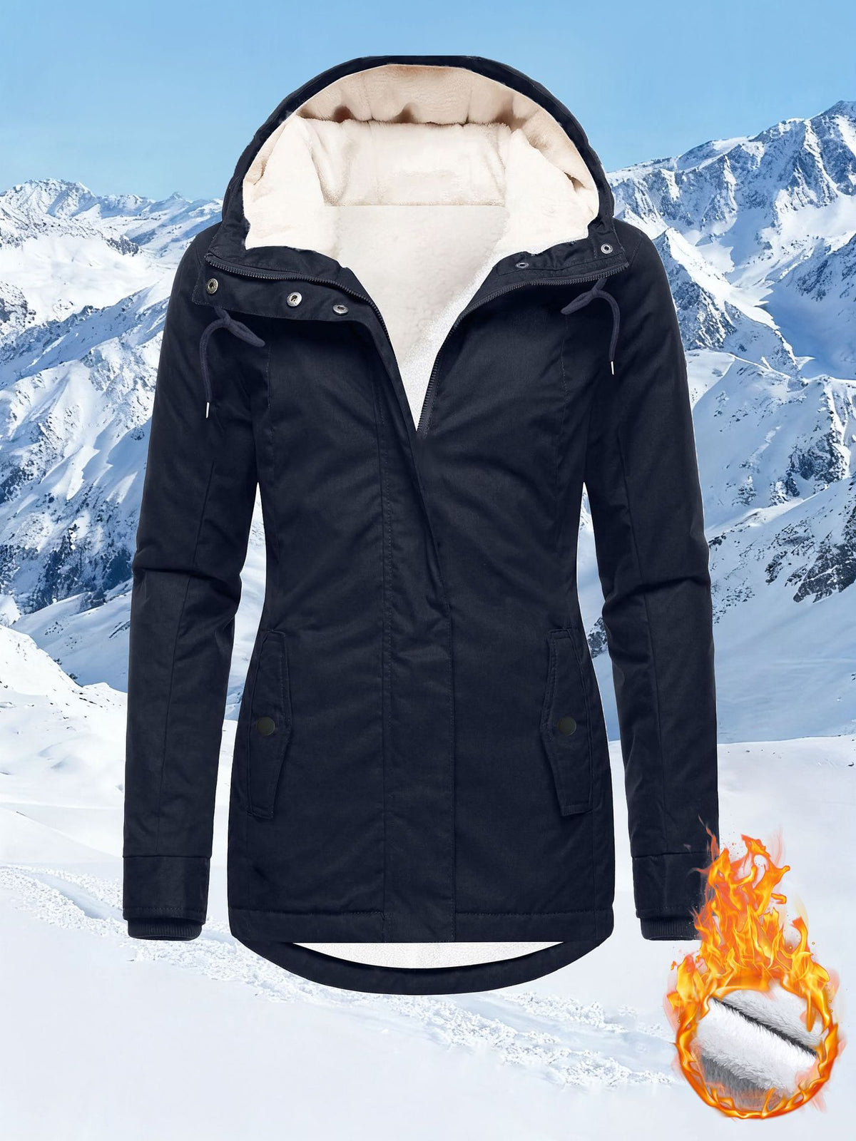 Sherpa-Lined Hooded Jacket