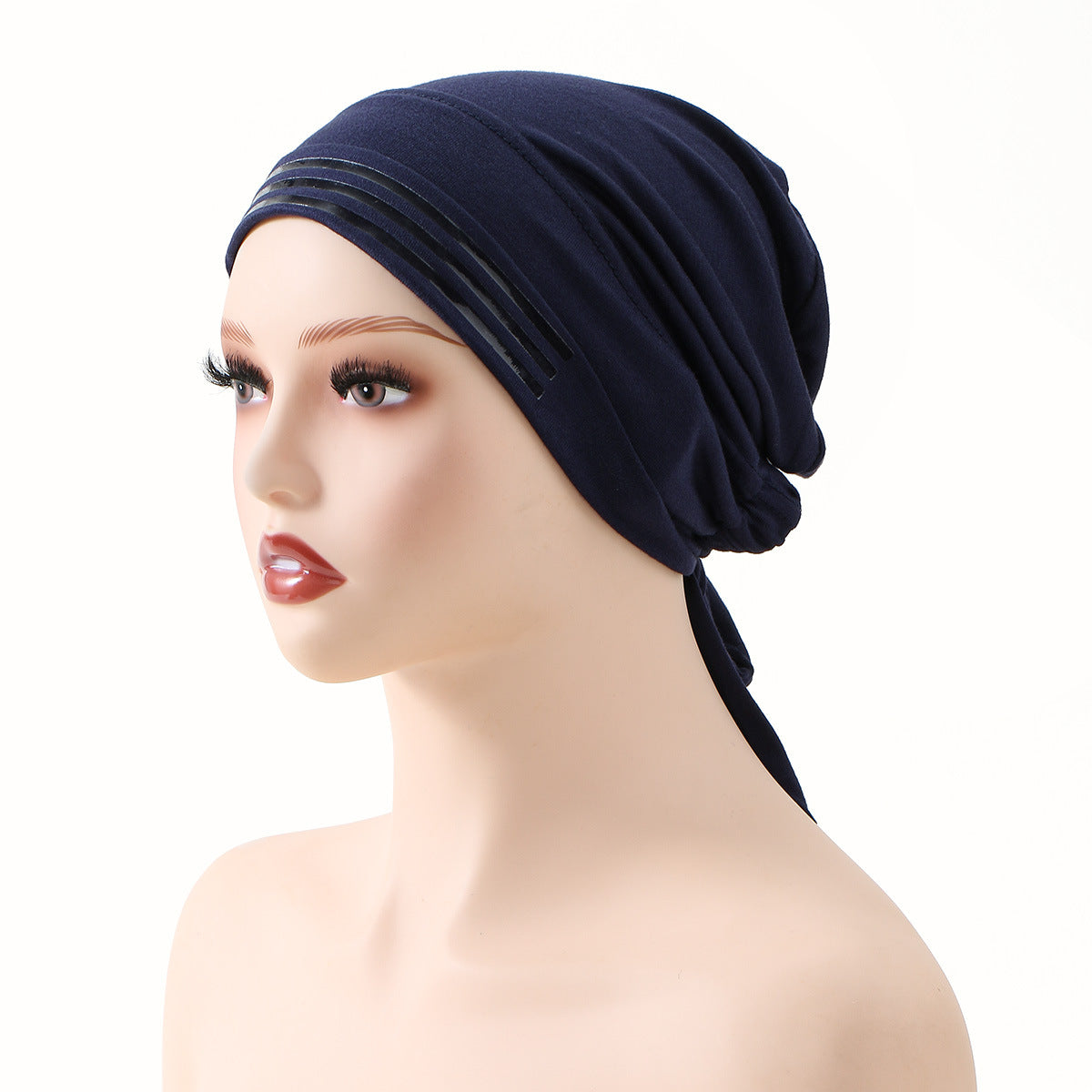 Slouchy Tie-Back Turban Beanie