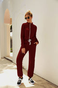 Hooded Zip Utility Jumpsuit