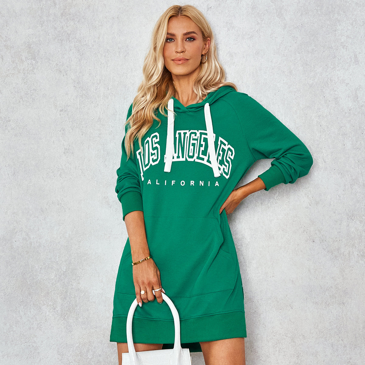Varsity Monogram Hoodie Dress