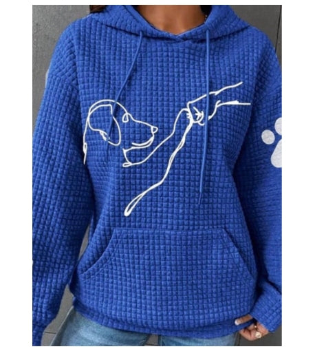 Dog Lover Waffle Hoodie