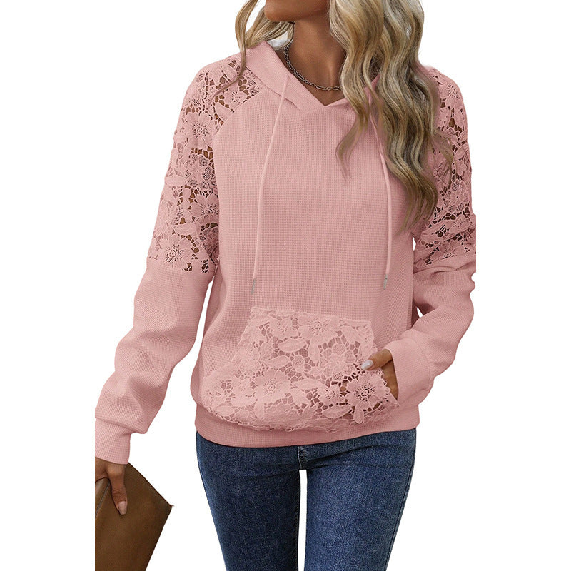 Lace Sleeve Hoodie