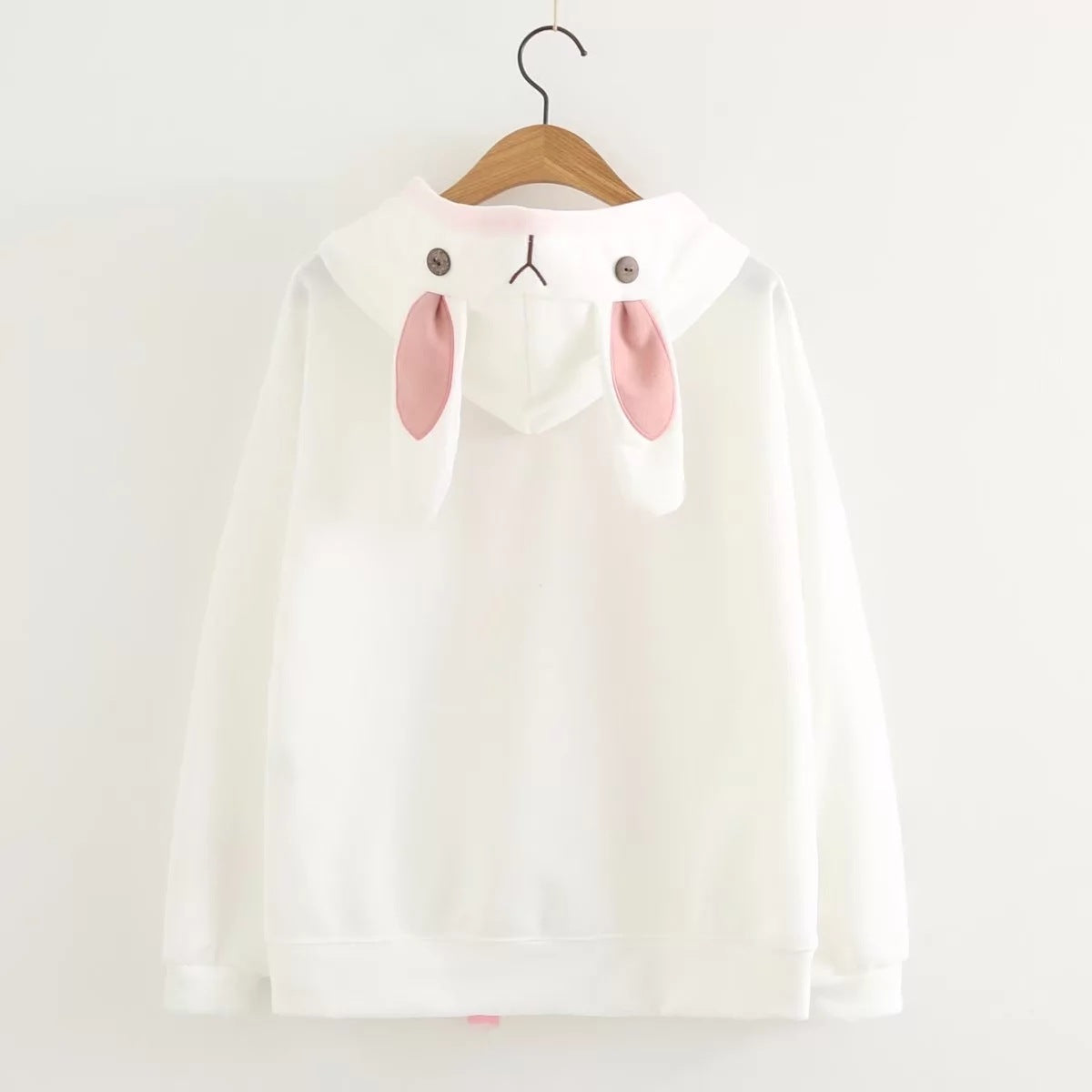 Bunny Ears Embroidered Hoodie