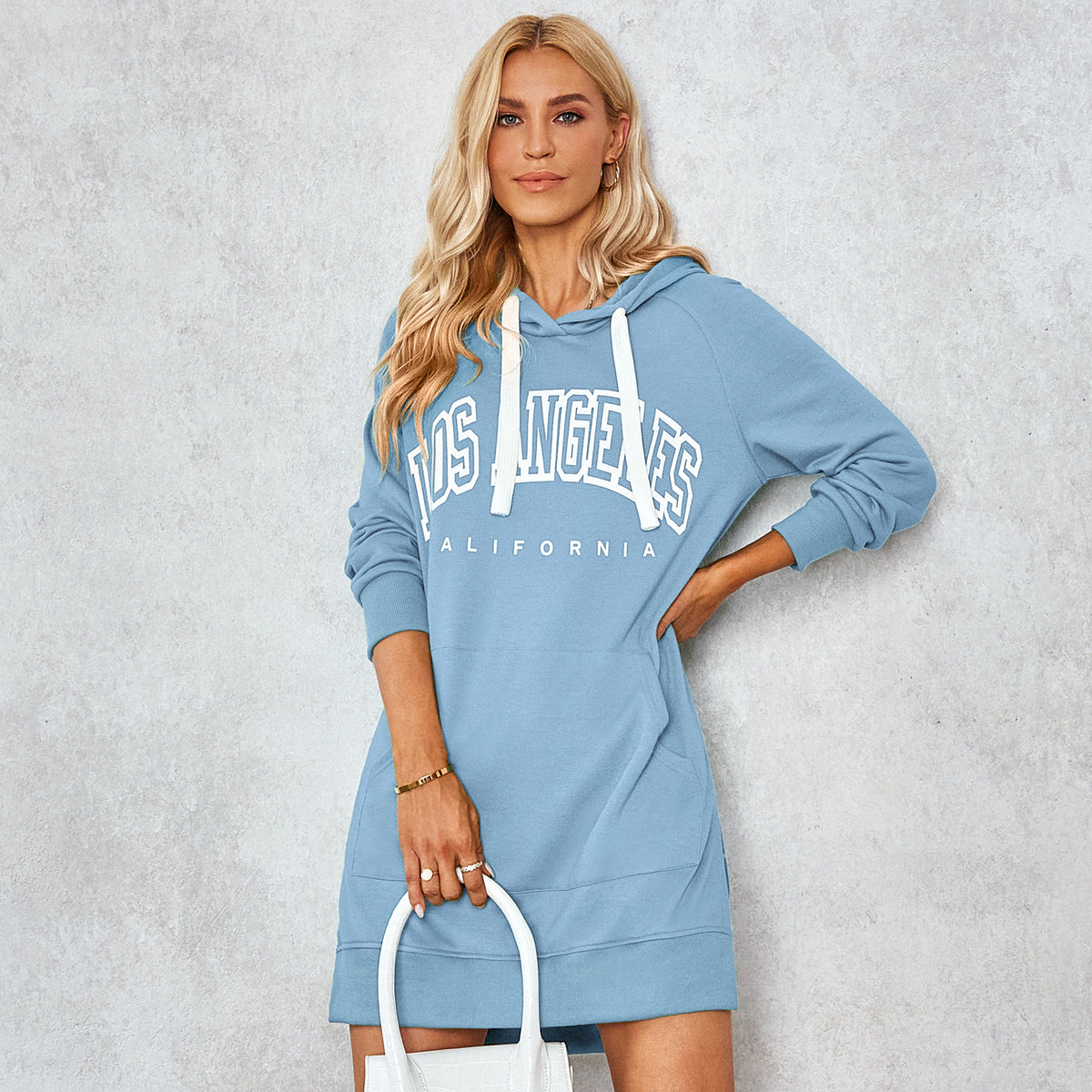 Varsity Monogram Hoodie Dress