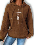 Faith Cross Waffle Hoodie