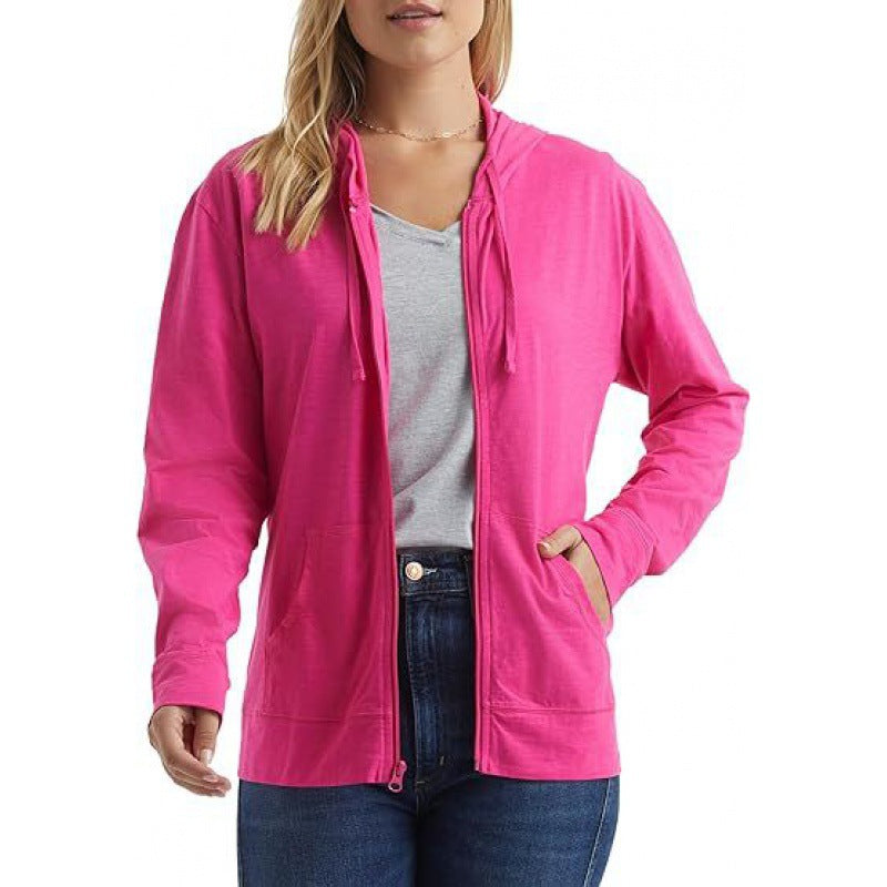 Slim Zip-Up Hoodie Jacket