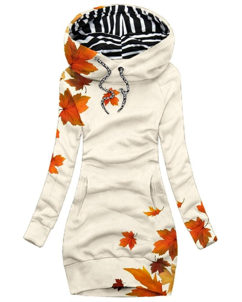 Blue Butterfly Hoodie Dress