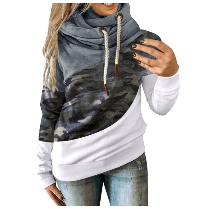 Camo Color-Block Hoodie